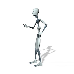 Mocap Stand holding hands waist