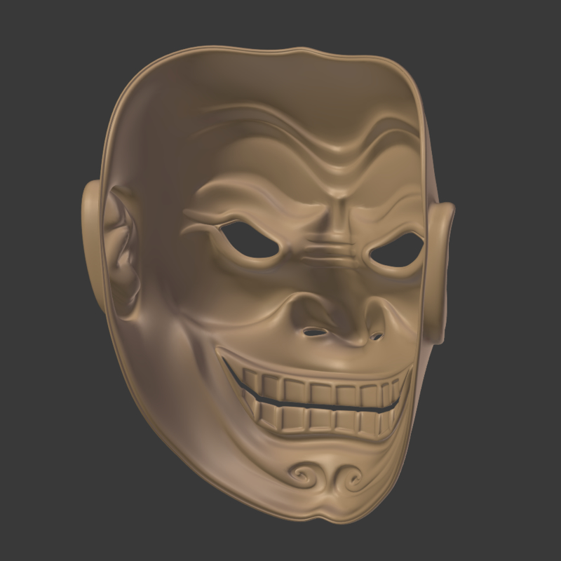 Samurai Mask 3d Model