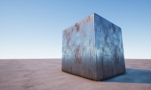 Corrugated Steel - Medium Rust