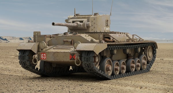 ww2 tank valentine 3d max