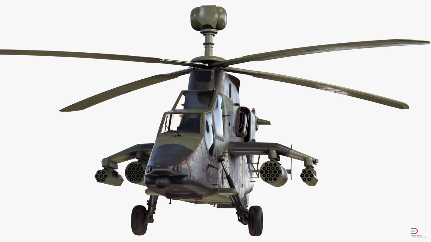 eurocopter tiger ec665 german 3d model