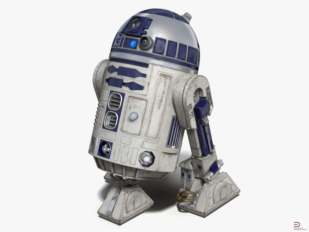  3d  r2  d2  modeled model 