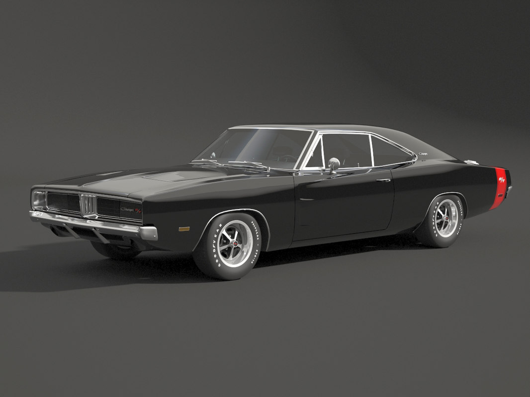 dodge 1969 charger 3d model