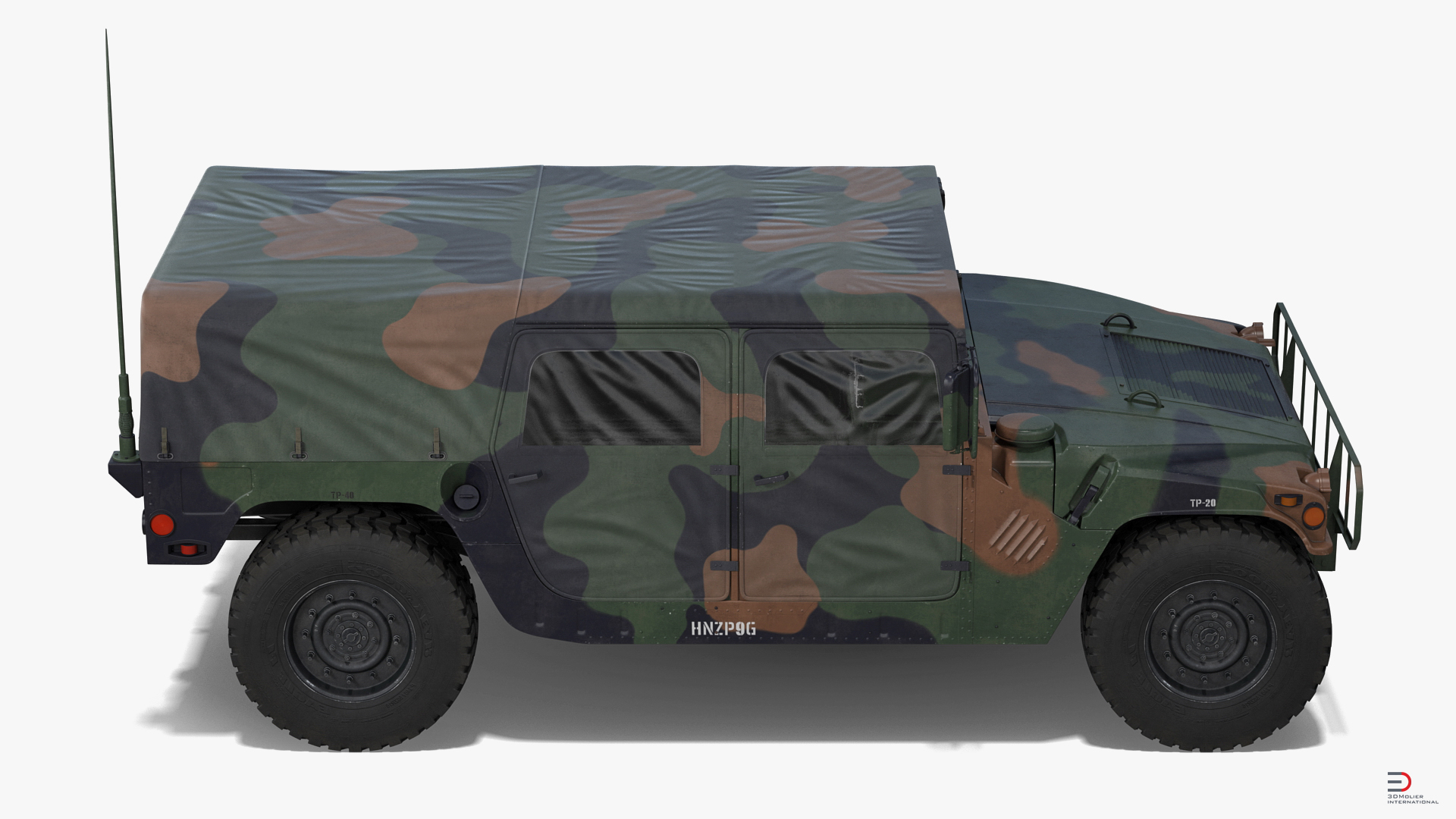 3d Troop Carrier Hmmwv M1035 Model