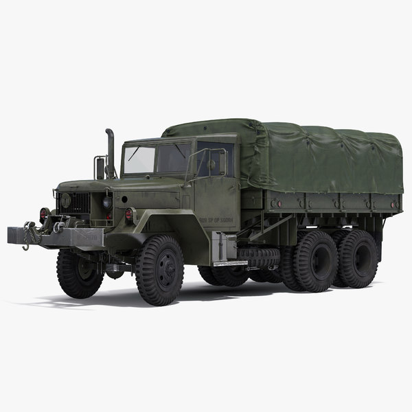 3d model military cargo truck m35a2