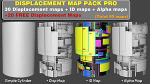 Displacement map pack PRO