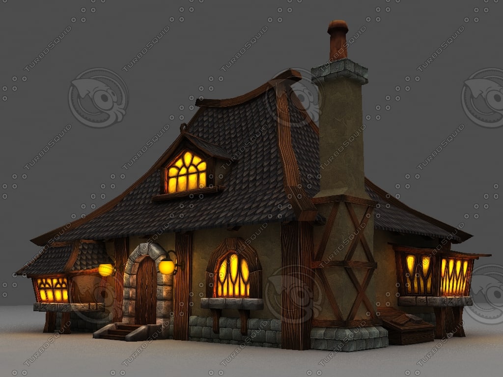 house world warcraft 3d model