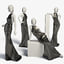 3d dress mannequin leather model