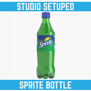 0 sprite bottle studio lighting 3d model