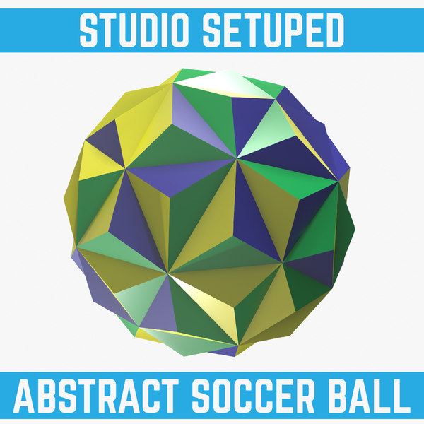 obj abstract soccer ball