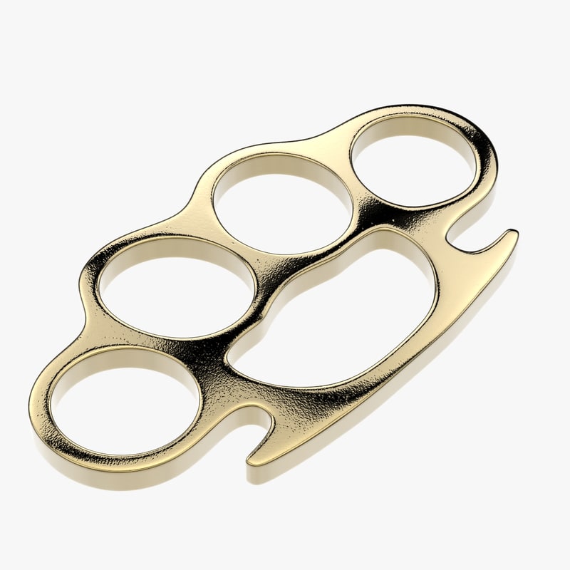 3d brass knuckles model