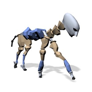 Horse walking forward