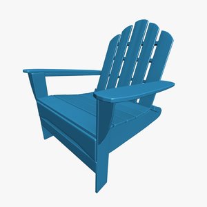 3d adirondack chair model