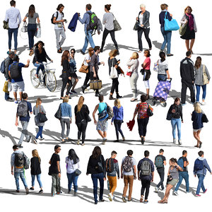 Collection of 43 parisian people 02