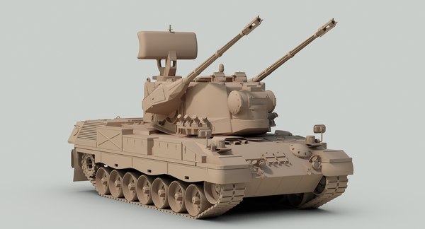 3d modern gepard 35mm anti model