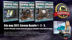 Corona in 3dsmax 2017 Bundle Vol 1 - 2 - 3 - Cd Front