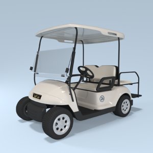 golf cart 3d model
