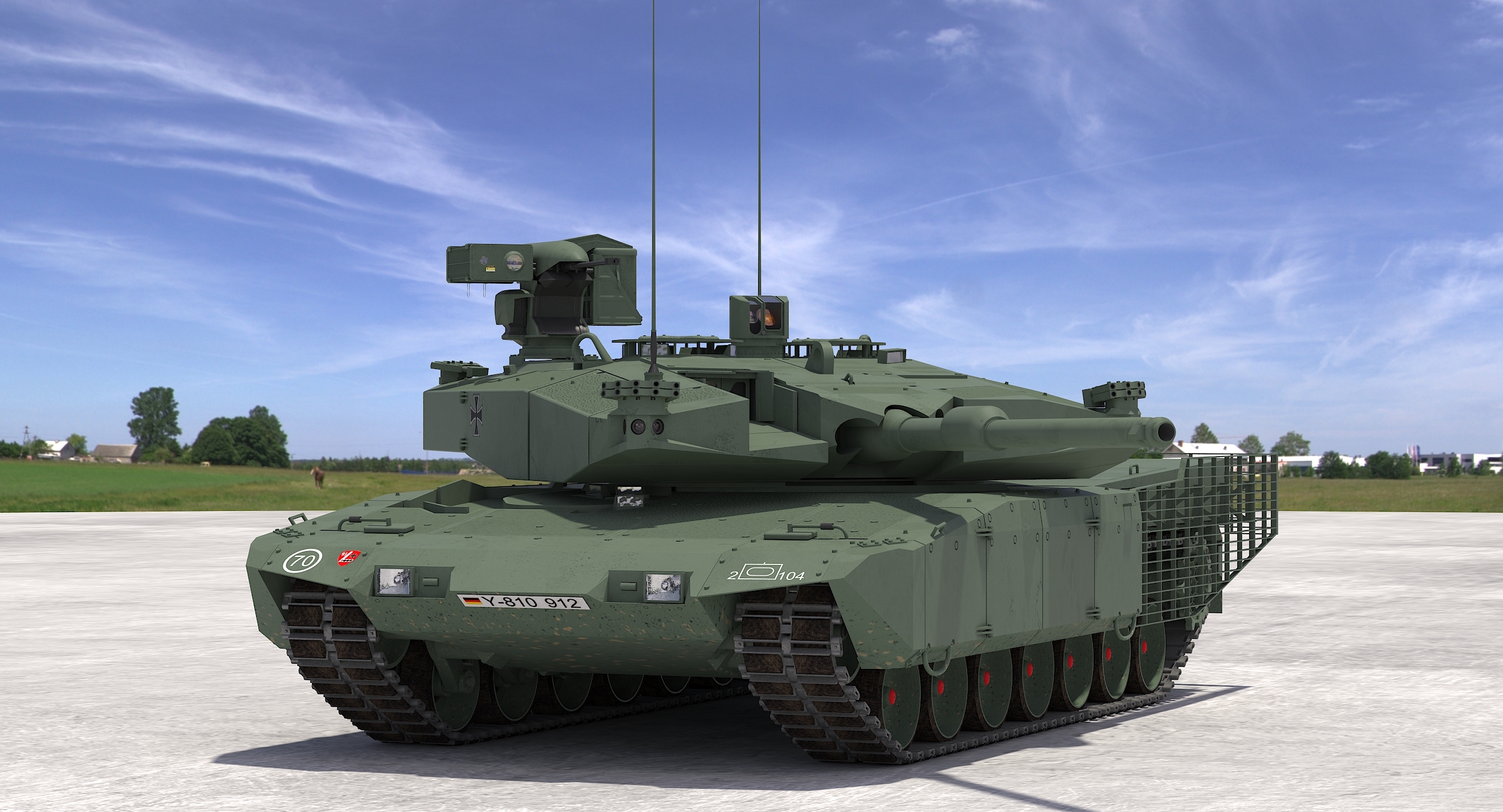 leopard 2 mbt revolution 3d model