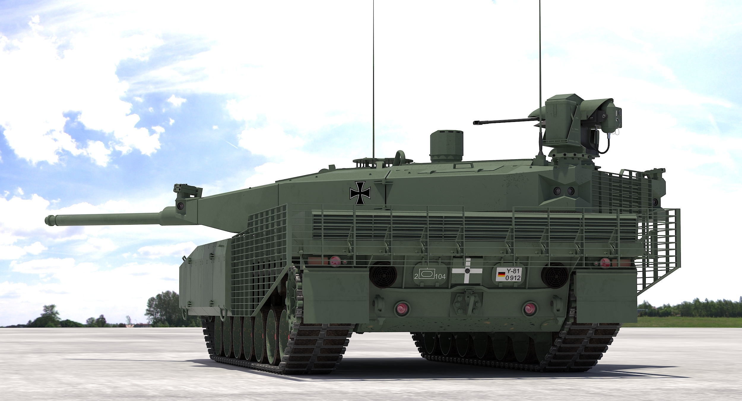 Leopard 2 Mbt Revolution 3d Model