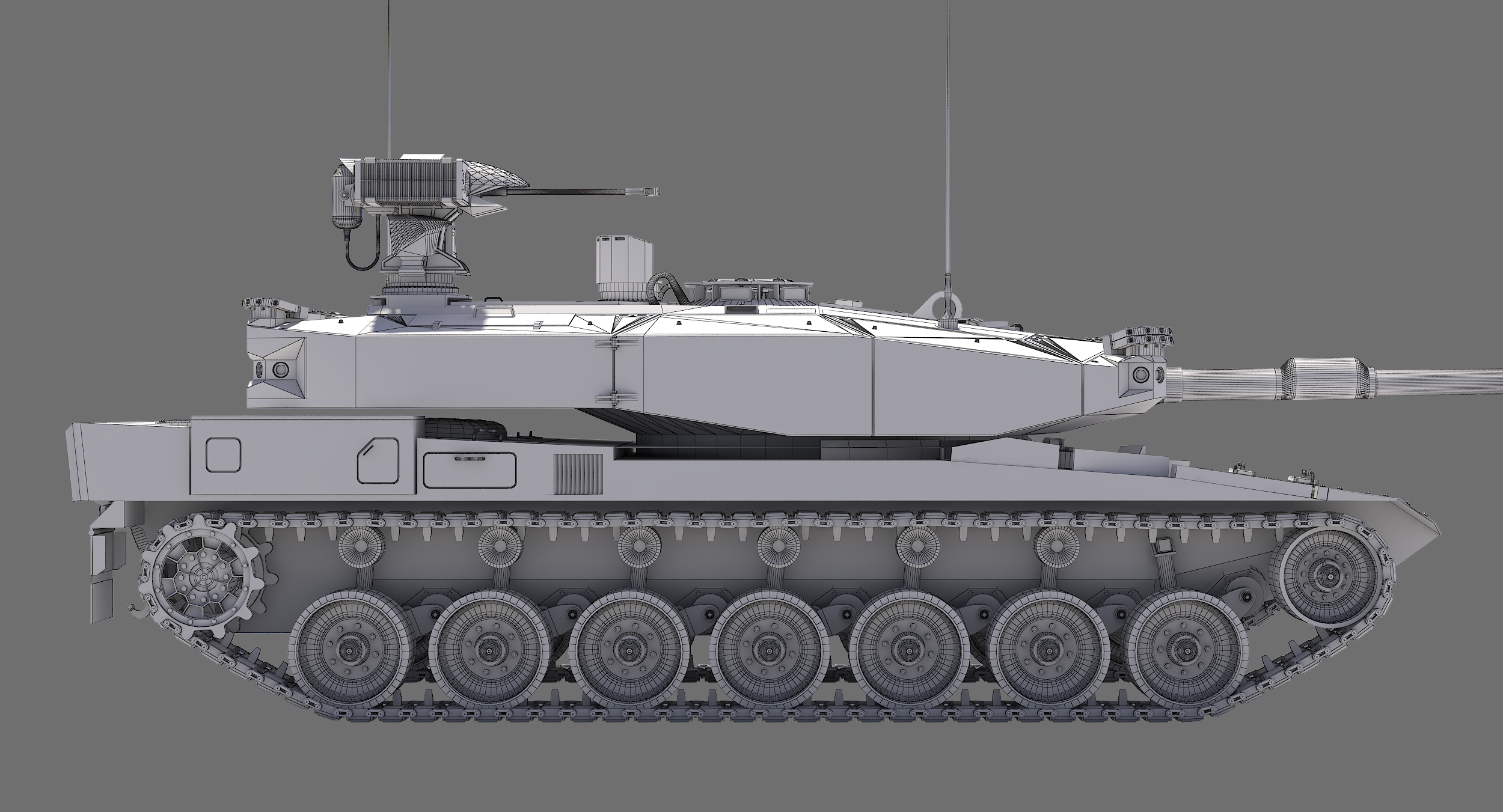 leopard 2 mbt revolution 3d model