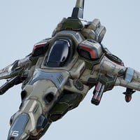 Interceptor Spaceship - game model