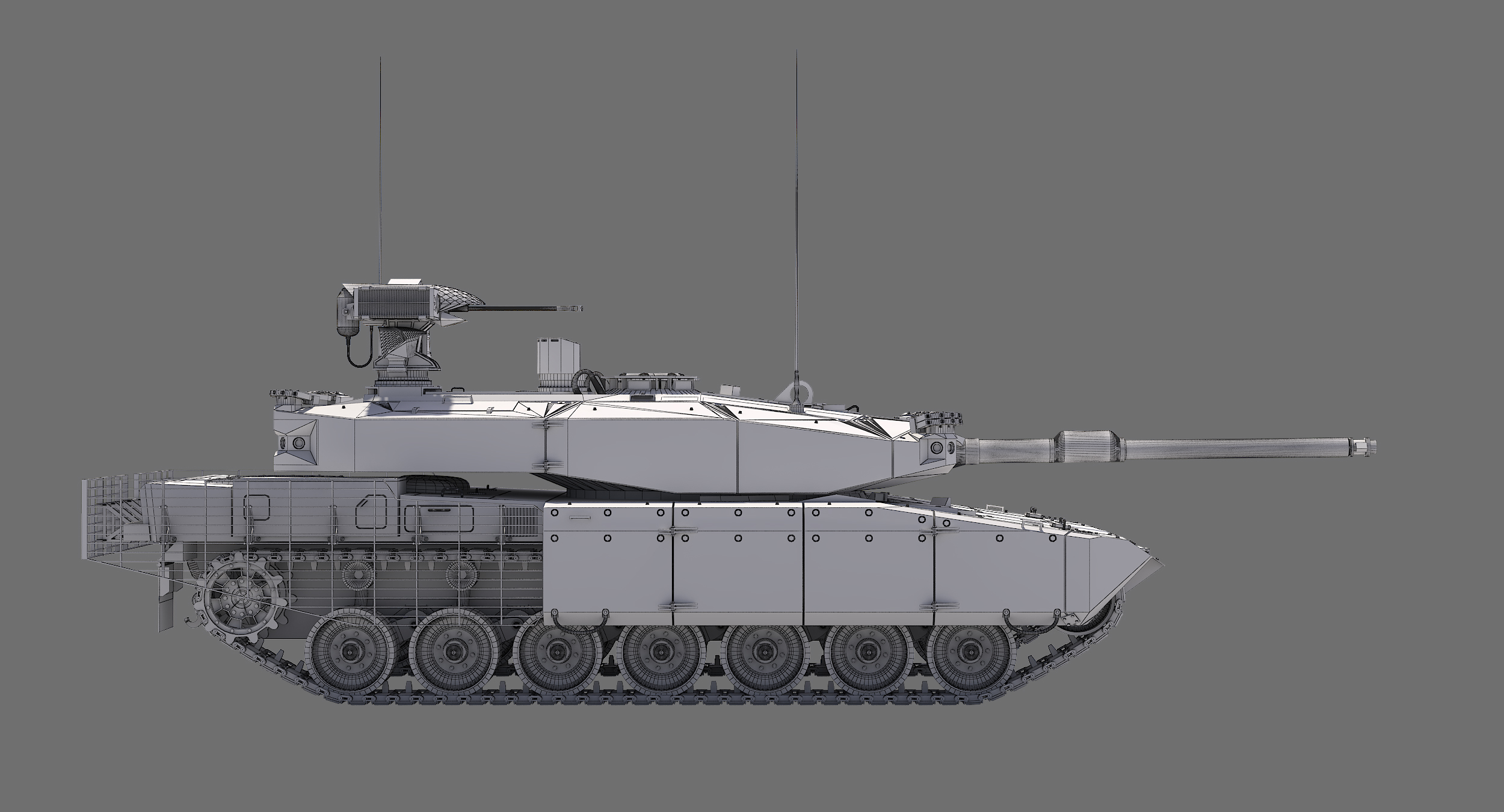 Leopard 2a7 чертеж