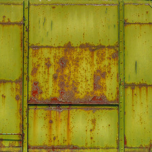 Rusted sheet metal