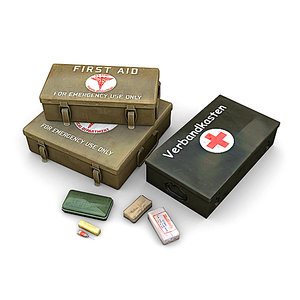 3d aid kits model