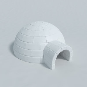igloo blender 3d model