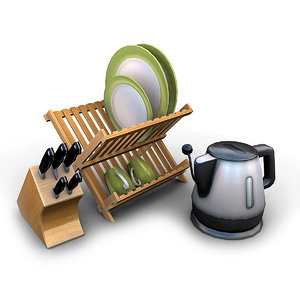 kitchen items 3d model