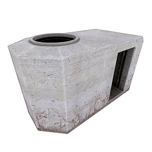 3d bunker ringstand tobruk model