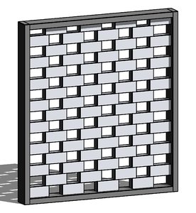 Revit Hit and Miss Curtain Wall Panel