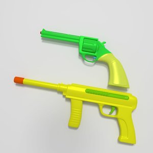 3d water gun model