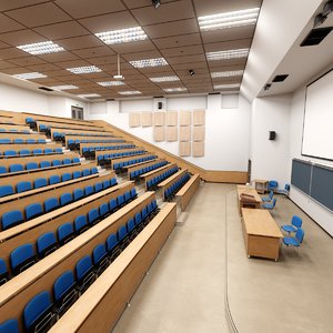 3d lecture hall model