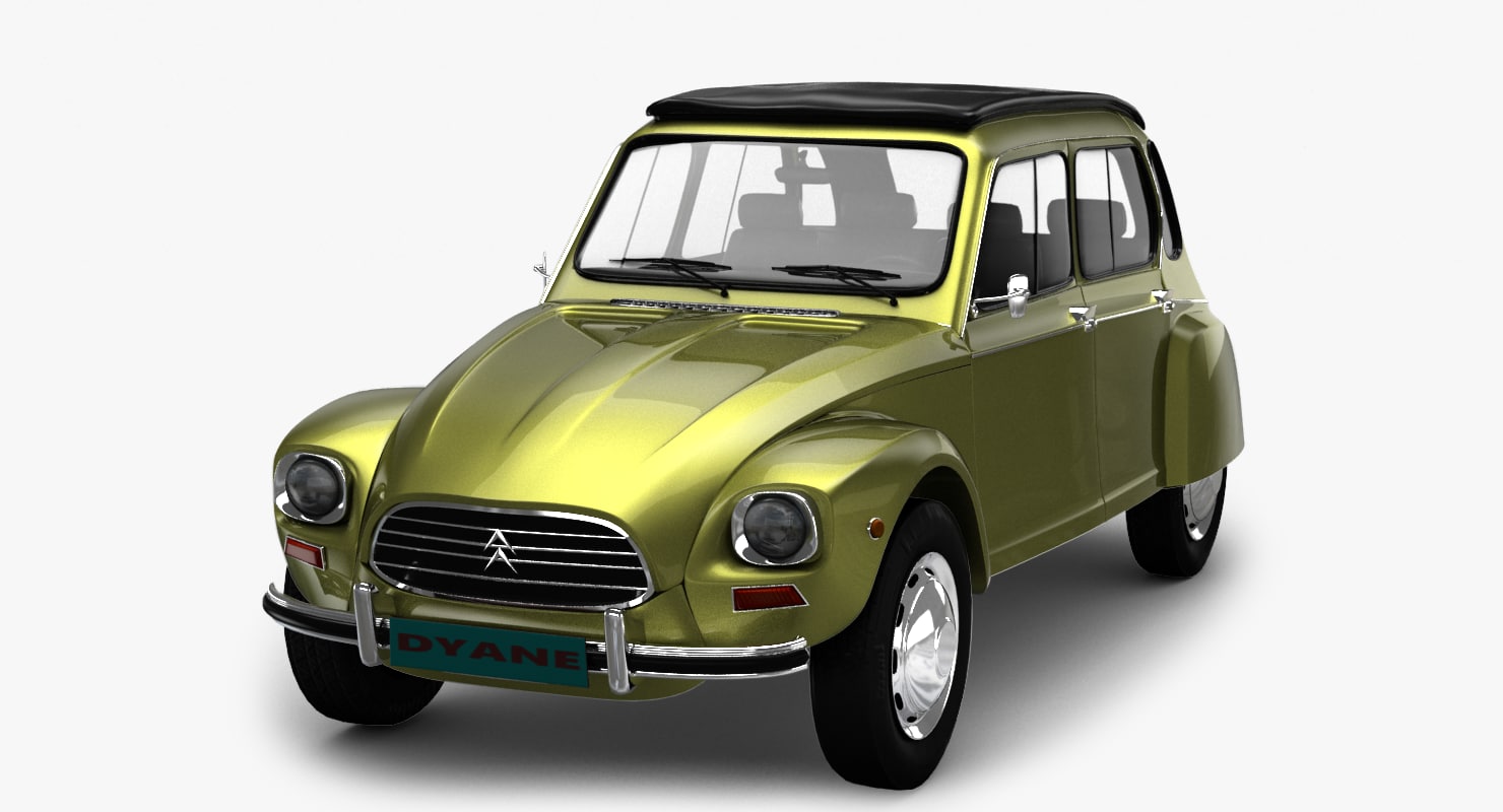 citroen 2cv 3d model free