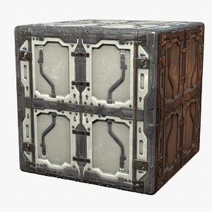 Sci-Fi Metal Wall Texture PBR