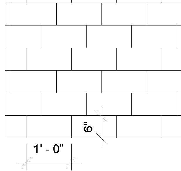 Materials pattern Hatch brick