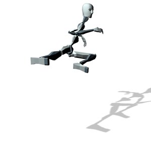 Mocap jump kick