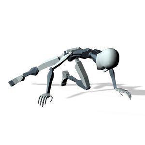 Action hero lose fall crawling