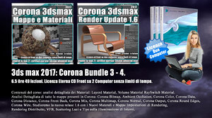 Corona in 3dsmax 2017 Bundle Vol 3.0 e 4.0 Cd Front