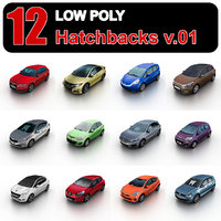 Low Poly Hatchbacks v.01