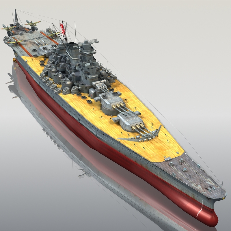 Ijn yamato 3D model - TurboSquid 1211327