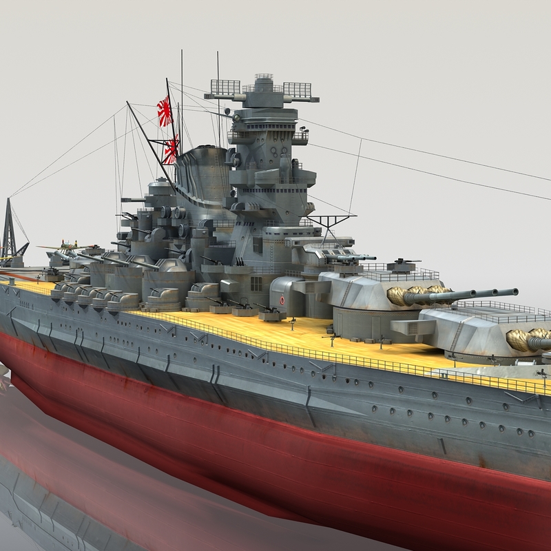 Ijn yamato 3D model - TurboSquid 1211327