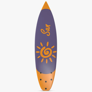 surfboard shortboard board 3d max