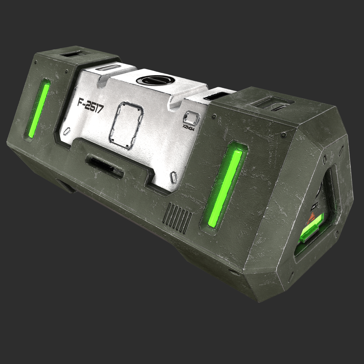 3d model scifi crate