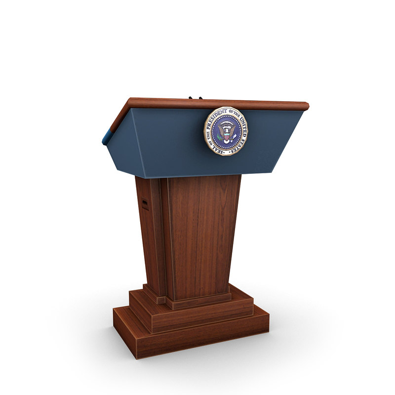 United States Presidential Podium Max