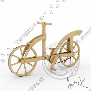 3dm wooden bicycle