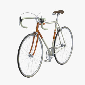 3d vintage bicycle model