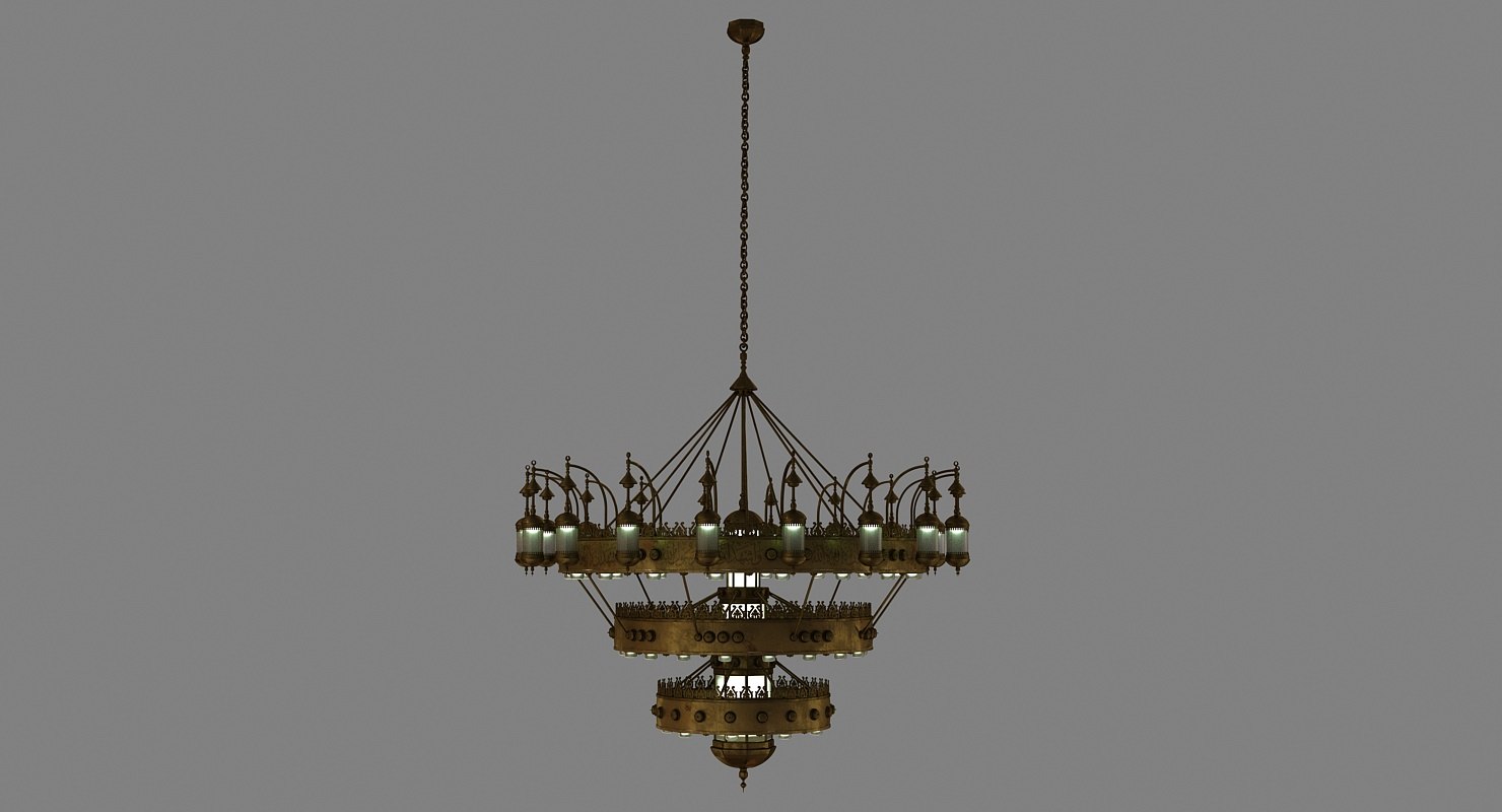Arabian Chandelier 3d Model