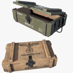 3d ammo crates
